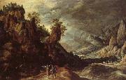 KEUNINCK, Kerstiaen Landscape wiht Tobias and the Angle oil painting on canvas